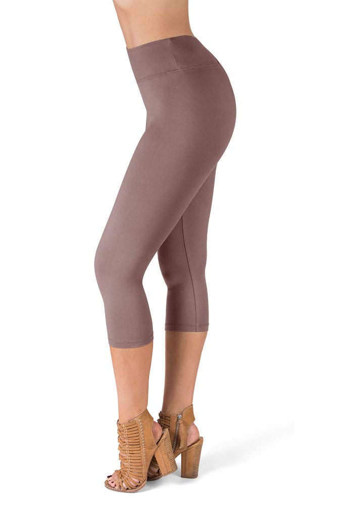 High Waist Capri Leggings for Women - Capri Leggings for Women - High Waist