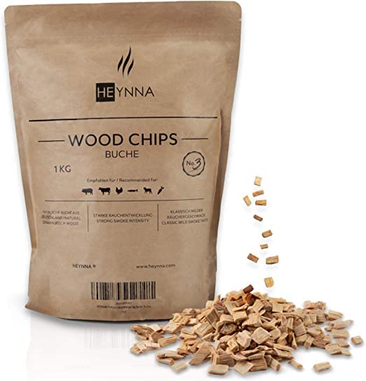 Smoking chips beech 1kg bag 100 Natural beech wood/smoking chips