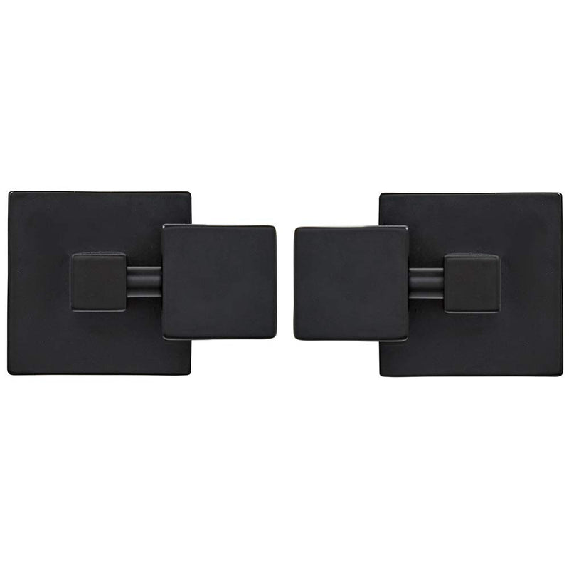 Square black rotating mirror hardware, tilting anchors for mirrors or pictures