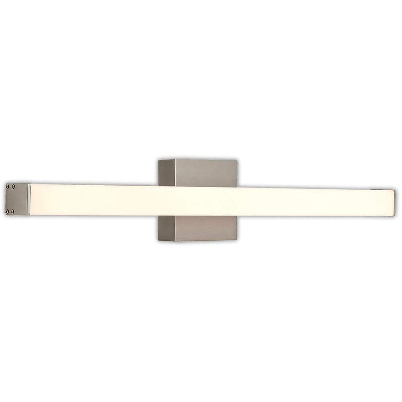 24" Rectangular Slim Bar LED Vanity Light Brushed Nickel