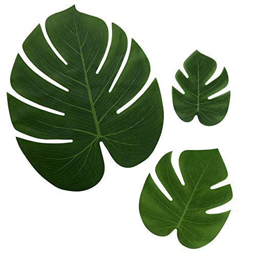 108 Artificial Palm Leaves for Party Table Decoration Imitation Tropical Leaves