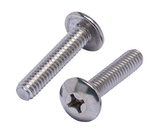 1/4"-20 x 1-1/4" Stainless Steel Phillips Pan Head Machine Screw (Pack of 25) Coarse