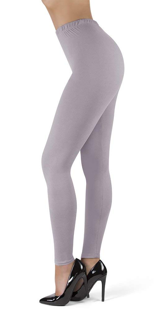 High waist leggings for women, full length 1" waistband