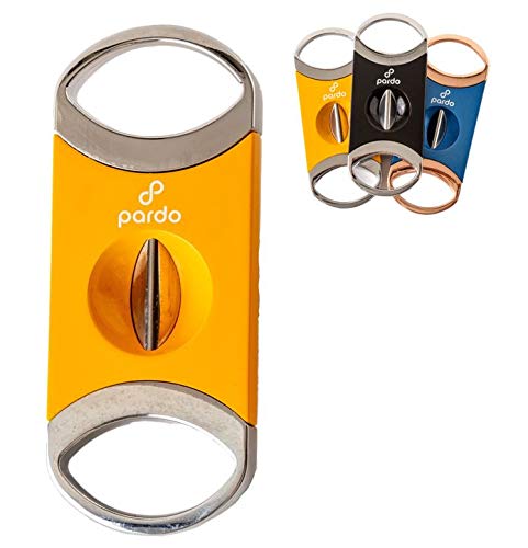 V-cut cigar cutter - V-cut metal cigar cutter ensures optimal cutting