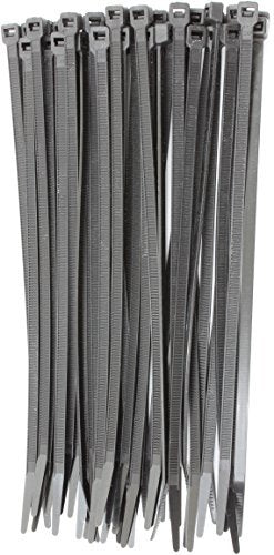 6" Black 40lbs (1,000 Pack) Cable Ties, Choose Size