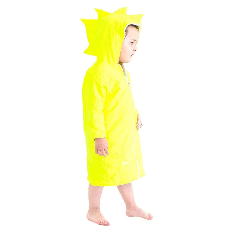 Kids Swim Parka - Waterproof Wrap Coat - Hooded Cloak Poncho - Warm Surfing