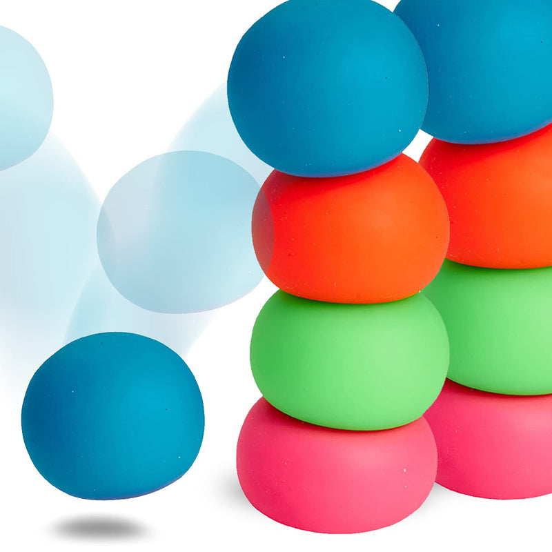 Sensory Bounce Squishy Ball - 8 Pack - 2" - Party Favors, Gift Ideas, Fidgets