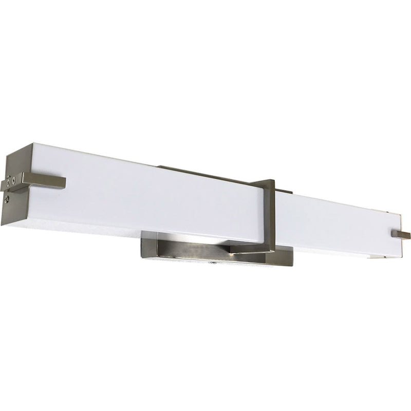 Square Modern Frosted Bathroom Lights – 24" Dimmable LED Strip