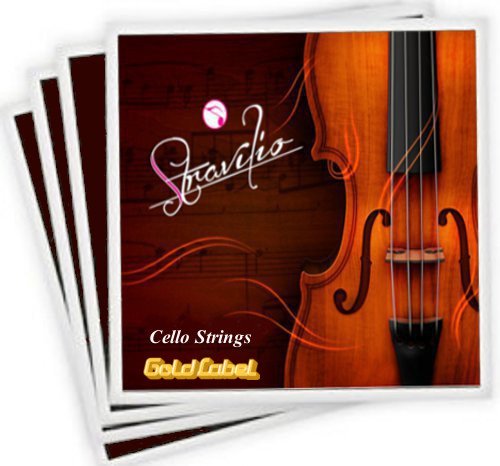 Set of cello strings, size 4/4 and 3/4 – A, D, G and C