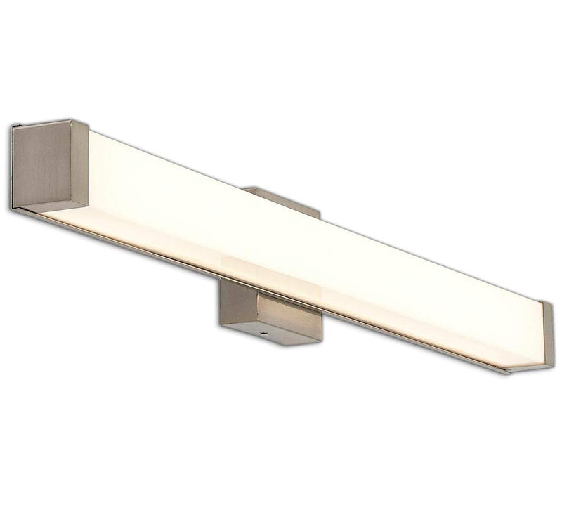 New modern frosted bathroom vanity light with square cap and end