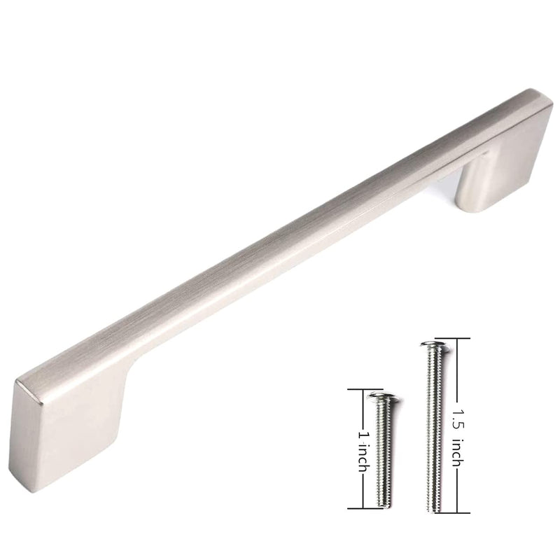 Smooth Cabinet Handle - 5 7/8 Satin