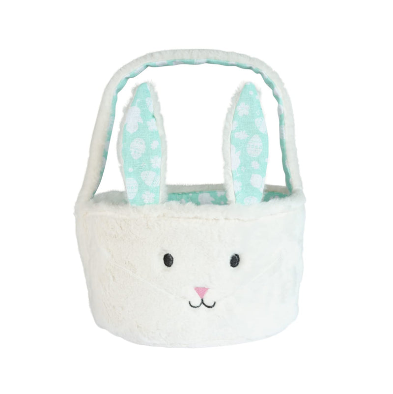 Easter egg basket – cute green bunny baskets with foldable ears – perfect