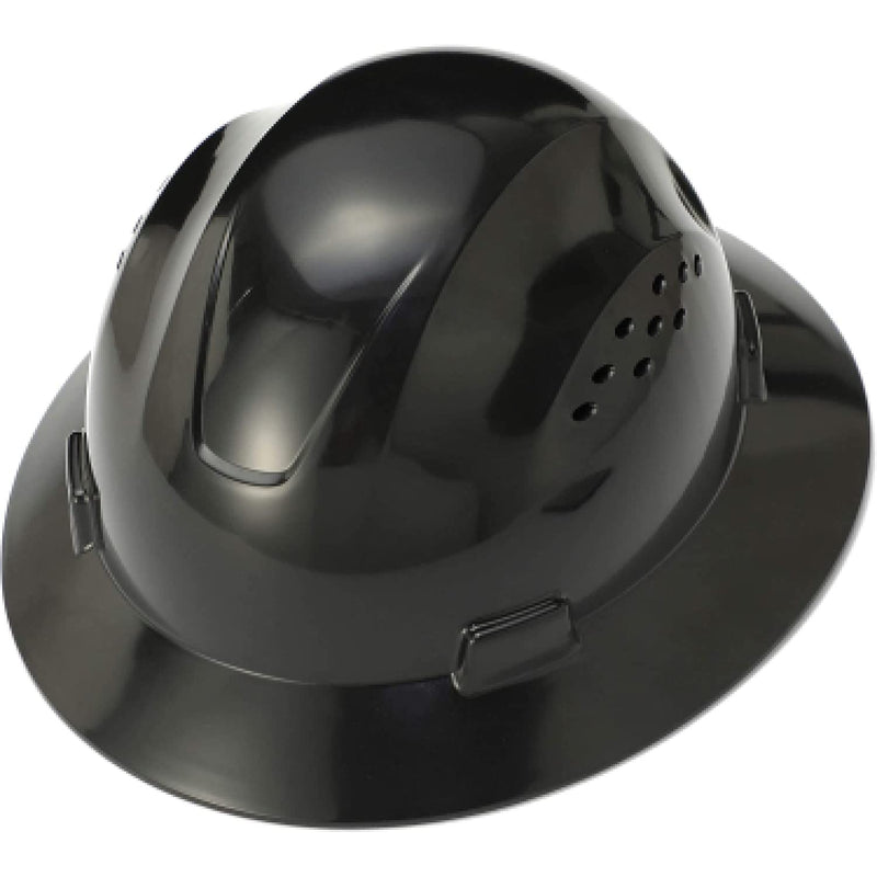 Full brim, HDPE shell, Fast-Trac suspension work safety helmet