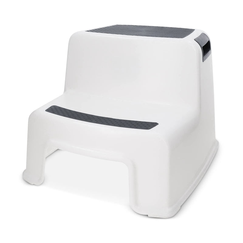 2-Step Step Stool Non-Slip Feet and Surface Bathroom Stool Heightened