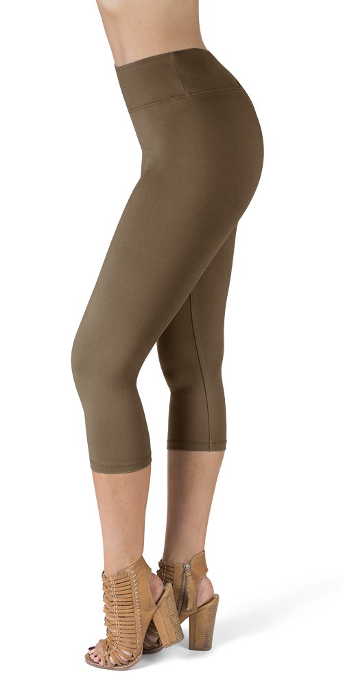 High Waist Capri Leggings for Women - Capri Leggings for Women - High Waist