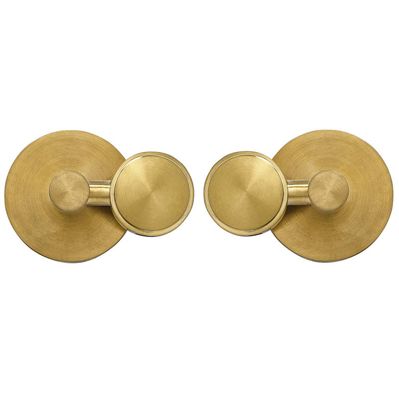 Brushed gold round swivel mirror hardware, tilt mirror anchors