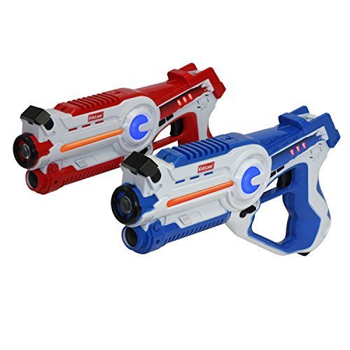 Infrared Laser Tag Game - Set of 2, Red/Blue - Infrared Laser Tag Game, Works