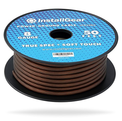 8 Gauge Wire (50 Feet) Copper Clad Aluminum Caa - Primary Automotive Wire, Car