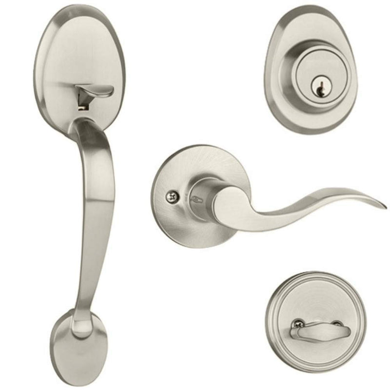 - Robust single cylinder handle set with wave style lever handle -