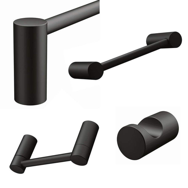 4-piece bathroom hardware accessory set in an elegant design, including 24 inches