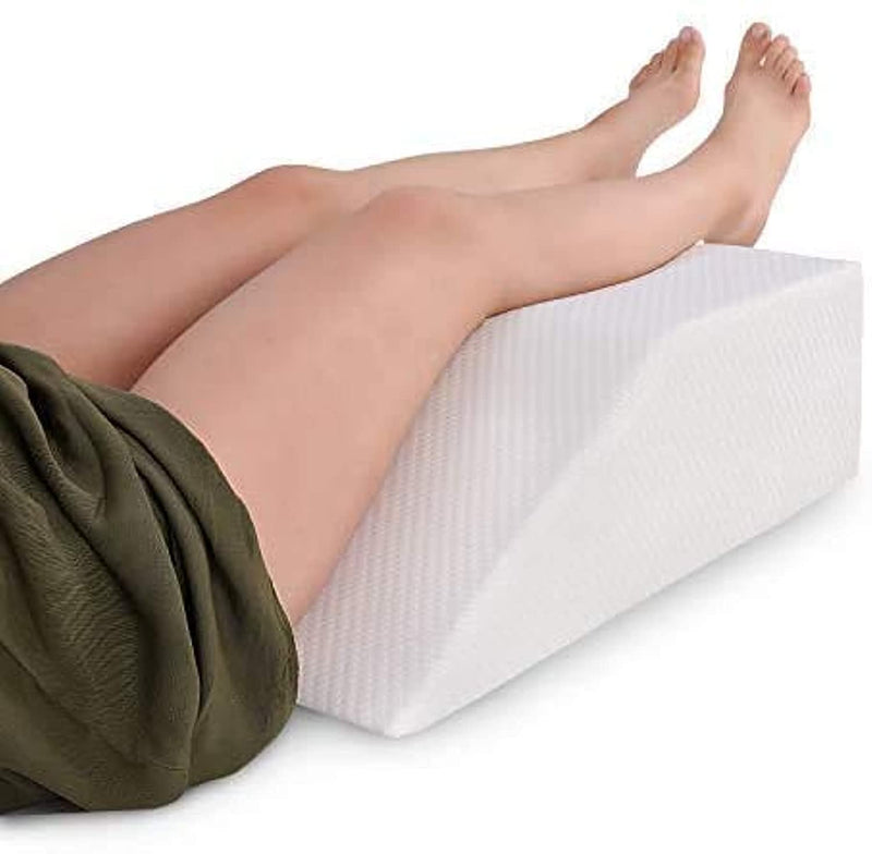 Leg Raiser Pillow with Memory Foam Top - Increase leg support to reduce