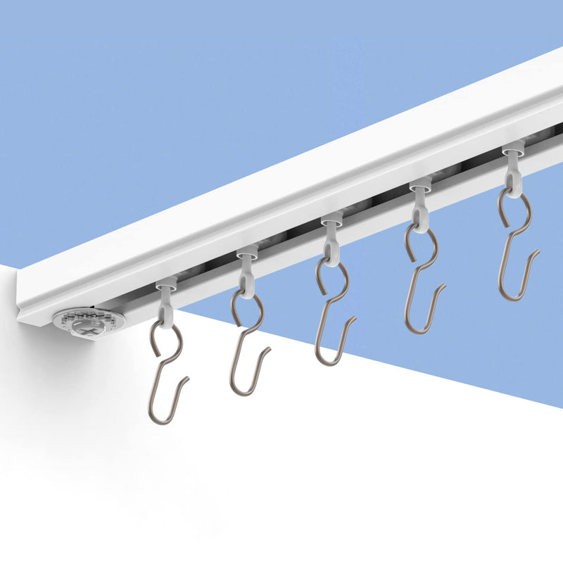 Ceiling Curtain Track Kit - Includes track, roller hooks and installation