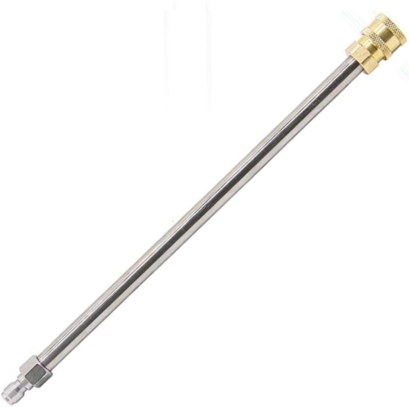 Direct Pressure Washer Extension Wand 17" Stainless Steel 1/4" Quick Connector