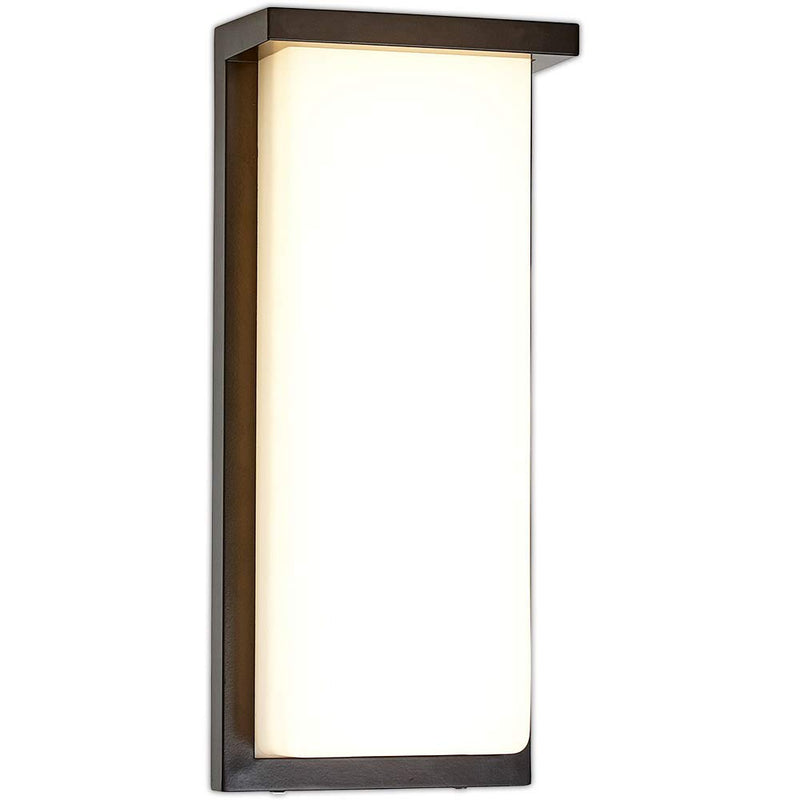 14 inch black square flush mounted outdoor light for modern front door