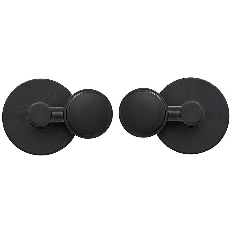 Round black swivel mirror hardware, tilting anchors for mirrors or pictures