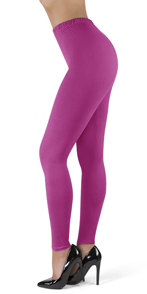 High waist leggings for women, full length 1" waistband