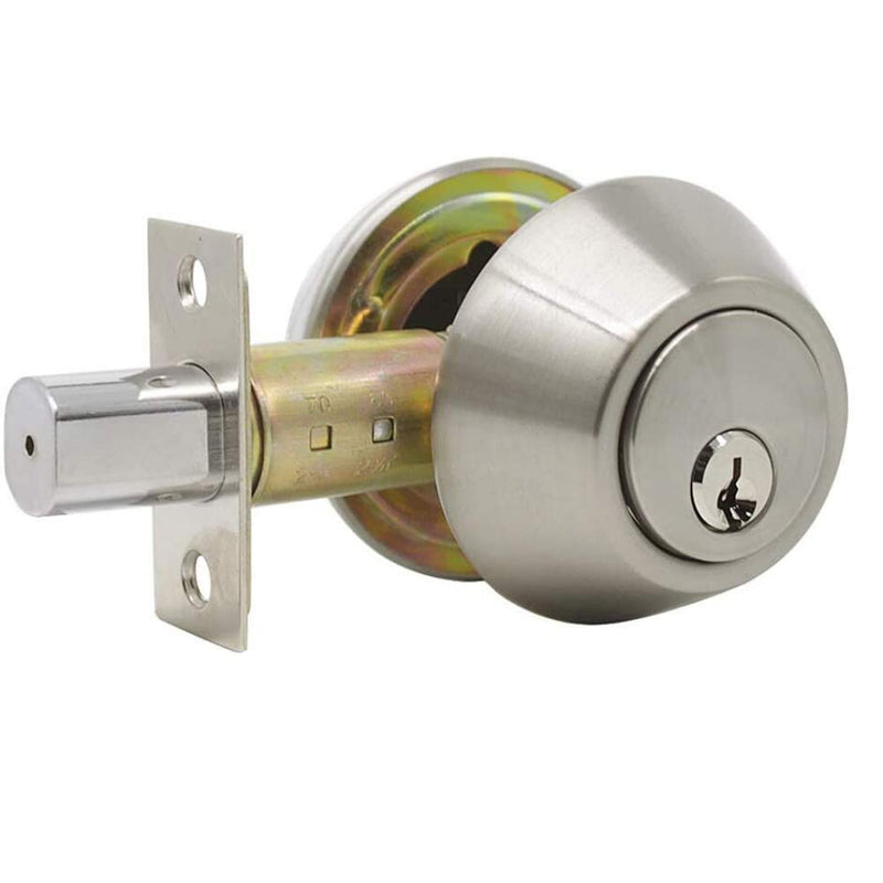 Door knob, single cylinder deadbolt door lock with keys, apartment door knob