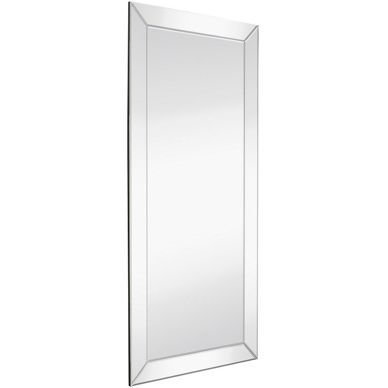 24x54 inch rectangular mirrors with polished silver frames for large walls