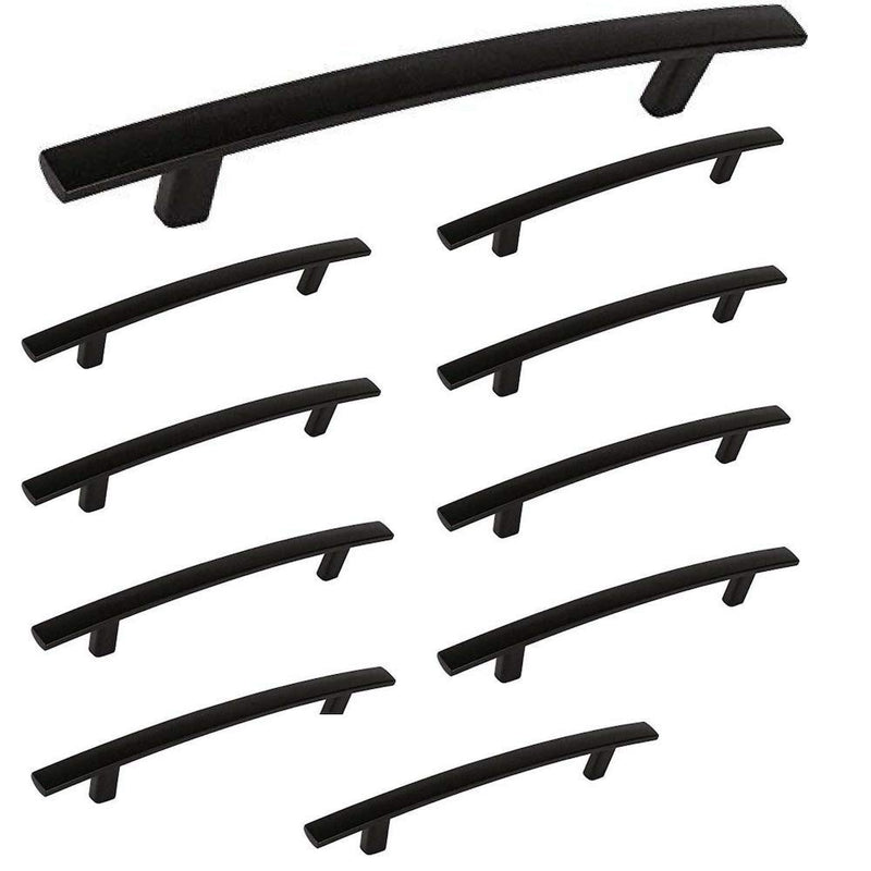 Hardware 10 pack modern curved subtle bow handle cabinet hardware