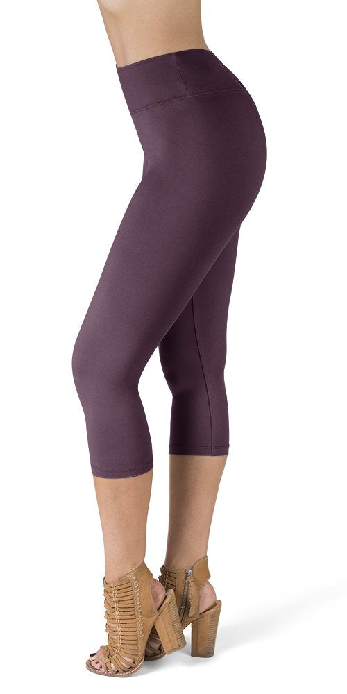 High Waist Capri Leggings for Women - Capri Leggings for Women - High Waist