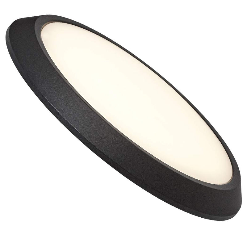 Round 12 inch bronze smart LED ceiling light, tunable 2700K