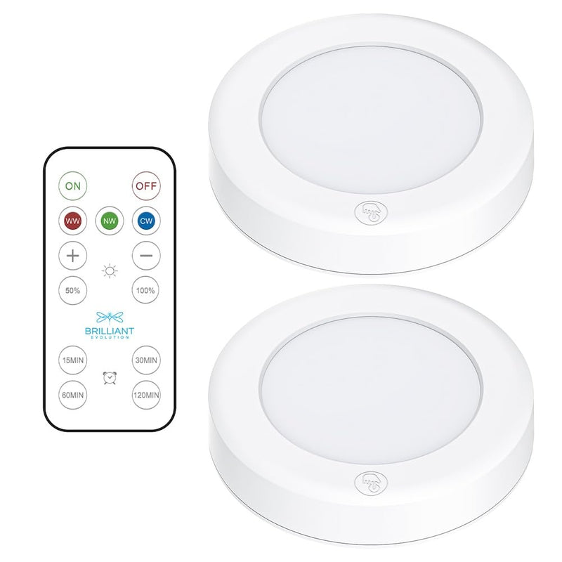 Stick-on lights with remote control – wireless under-cabinet lighting