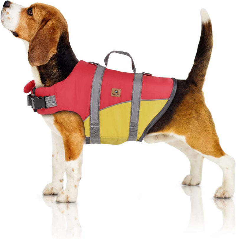 Bella Balu life jacket for dogs. Reflective dog life jacket