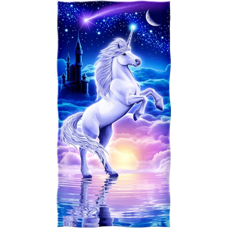 Unicorn Beach Towel for Women Girls Kids Men Unicorn Bath Towel Print