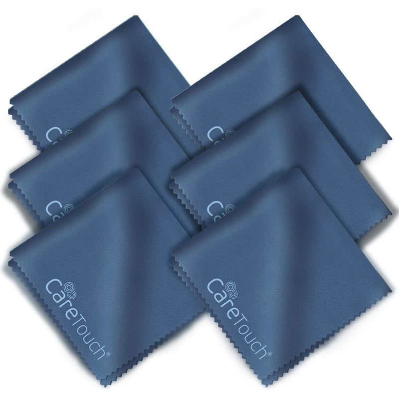 Microfiber Cleaning Cloths 6 Pack - Cleans Glasses, Lenses, Phones, Screens