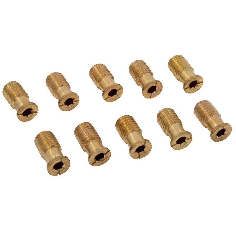 Pack of 10 Mb1 Pool Cover Brass Anchor Head Screws for Concrete and Pavers