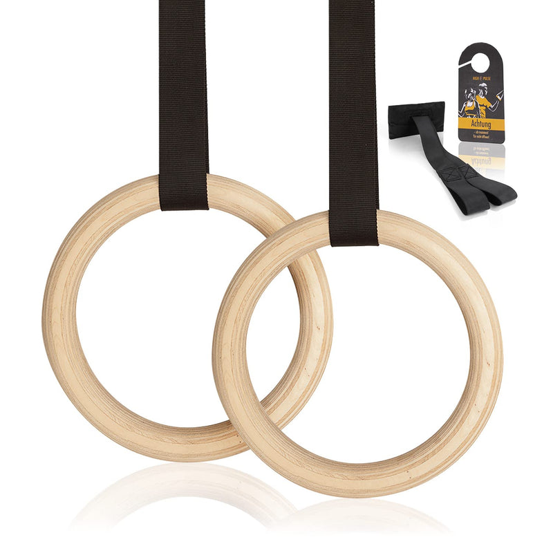 High Pulse Gymnastics Rings Including Door Anchor Door Sign Exercise Poster Gymnastics Rings