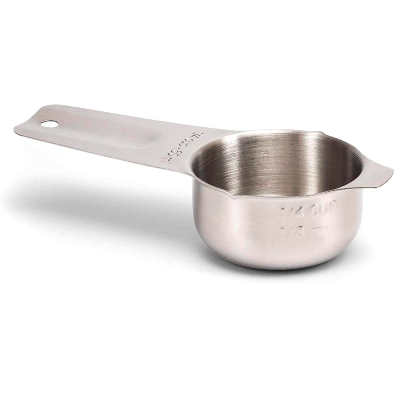 1/4 cup measuring cup, 18/8 stainless steel, stackable and nestable