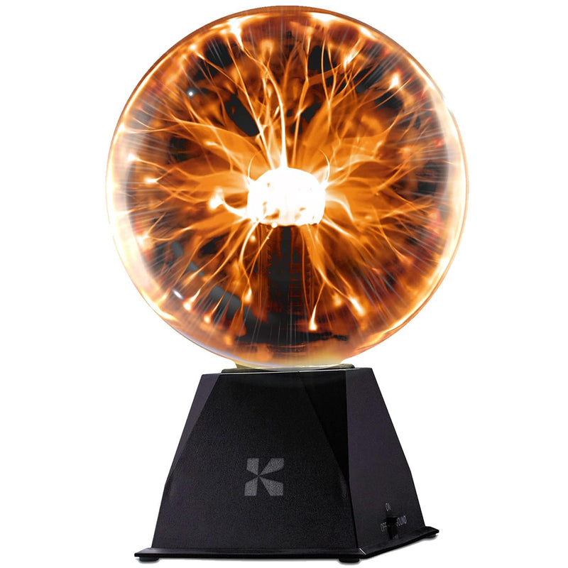 75" Orange Interactive Plasma Ball - Fog Ball, Thunderbolt, Plug-in