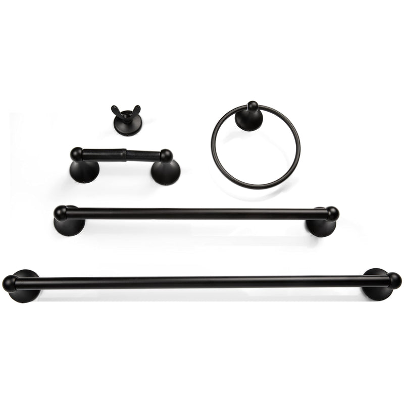 Bathroom hardware accessories set includes 24 towel racks, toilet paper holder, hand