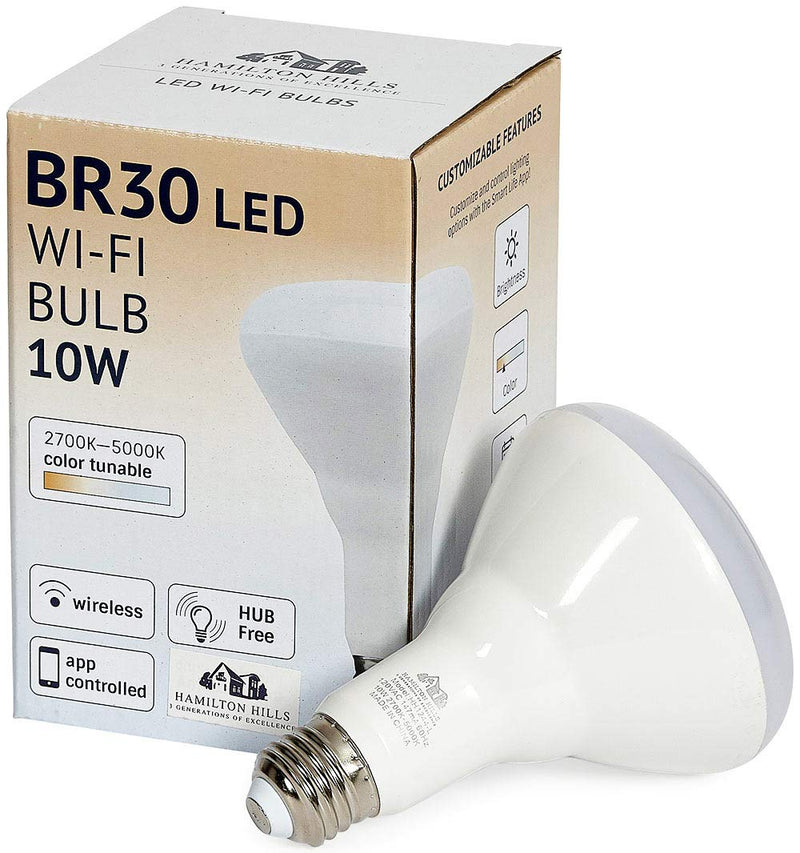 LED Smart Light Bulb - Smart Home Certified Standard Universal Br30 E26 Dimmable