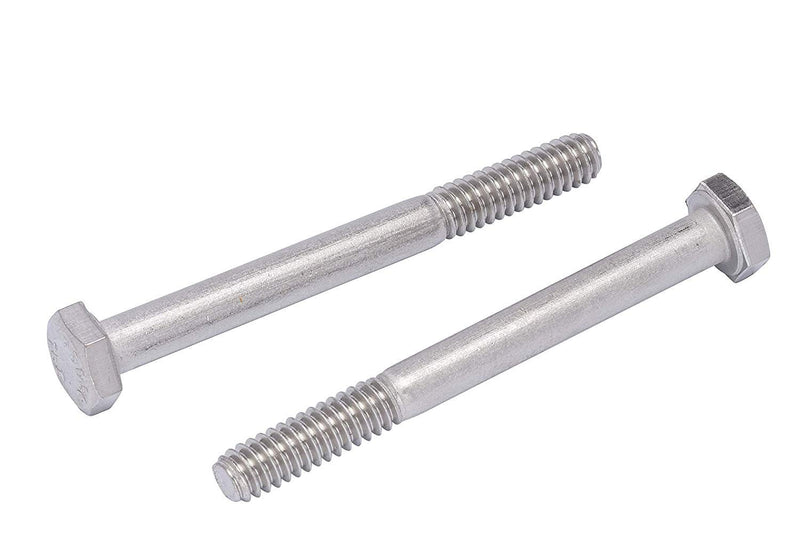 1/4"-20 x 2-1/2" (25 pieces) hex head screw, 18-8 stainless steel