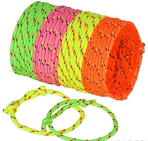 Best friends forever! Neon Rope Woven Friendship Bracelets Adjustable, 144