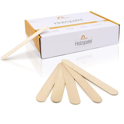 Wooden spatulas (200 pieces) natural wooden sticks ideal for popsicles