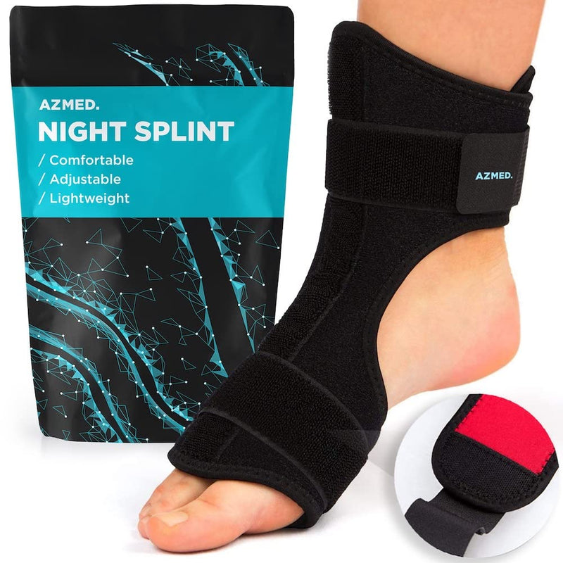 Plantar Fasciitis Night Splint and Support, Adjustable Orthopedic Foot Drop Support