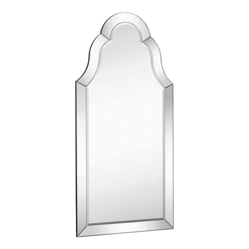 21" x 43" classic rectangular designer glass mirror with silver frame